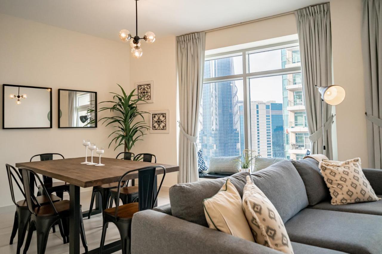 Higuests - Designer Apt With Panoramic View Near Burj Khalifa Apartamento Dubai Exterior foto